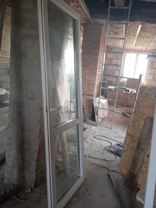 Okno balkonowe, dwuszybowe