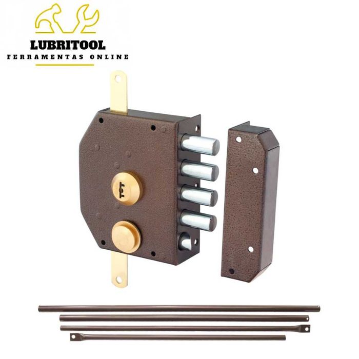 Surface-Mount Double-Bolt Lock + Bolt Set 0010.140 | NEW