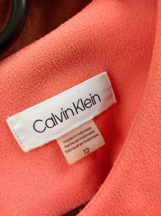 Łososiowa sukienka r. 44 Calvin Klein