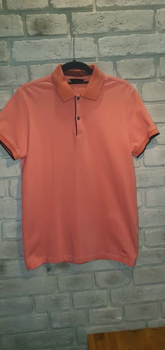 Koszulka polo Massimo Dutti rozmiar S różowa