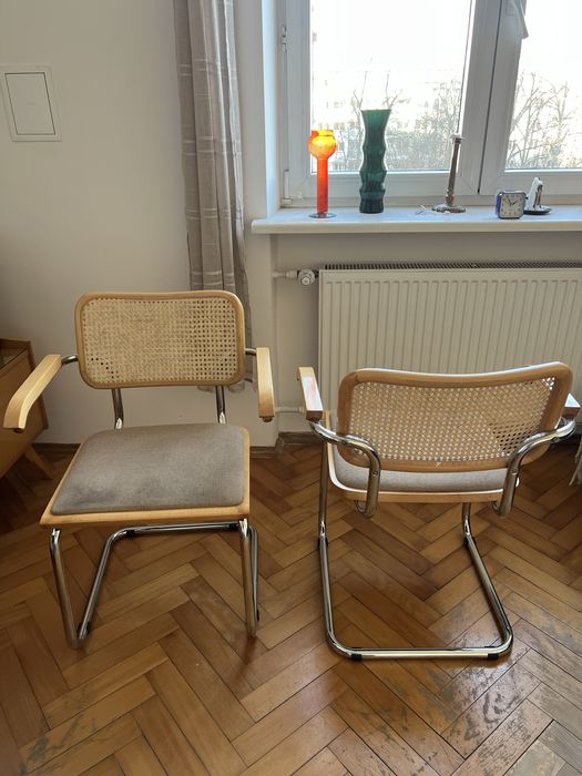 Włoskie krzesła cesca marcel breuer bauhaus mid century