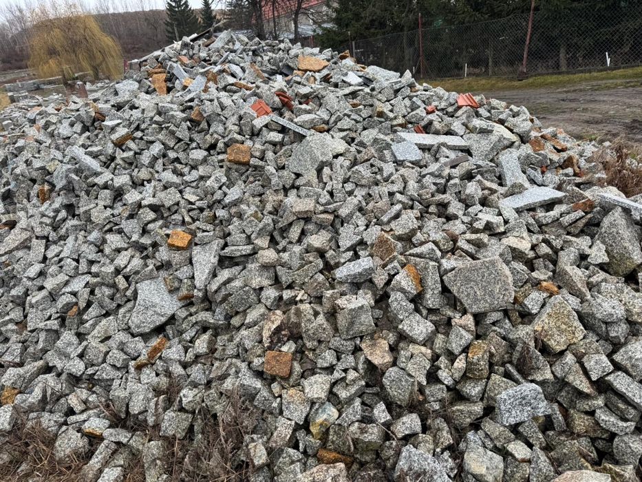 Granit gabion 50-150 mm glazy grys Boleslawiec dolnyslask