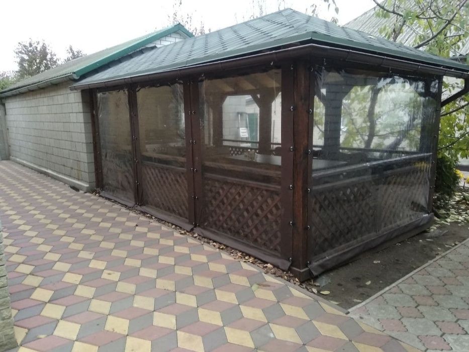 М'які вікна Житомир. Для веранди, тераси, альтанки. Гнучкі вікна