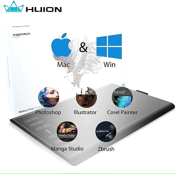 Графічний планшет Huion Inspiroy H1060P