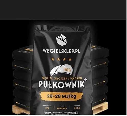 WĘGIEL GROSZEK ekogroszek PUŁKOWNIK 26-28 MJ wysokokaloryczny