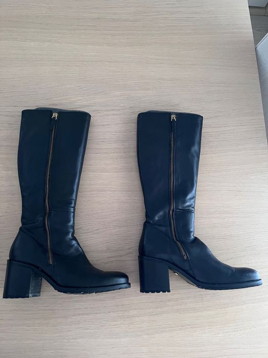 Botas Ros Lisbon, cano alto pretas, número 38, usadas 2 vezes