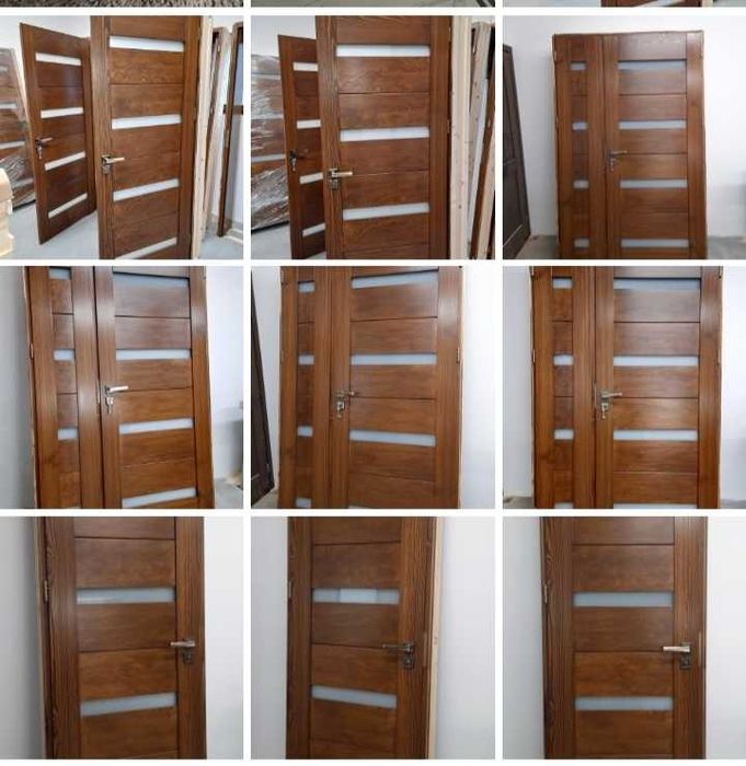 Drzwi wewnętrzne z litego drewna na wymiar