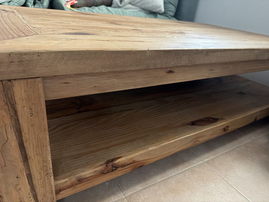 Mesa de centro madeira rustico