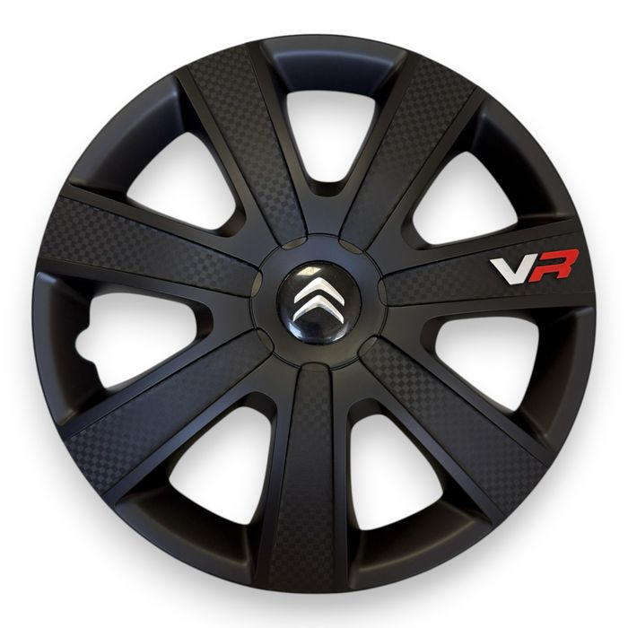 Колпаки на колеса VR Carbon Black черние ковпаки чорні