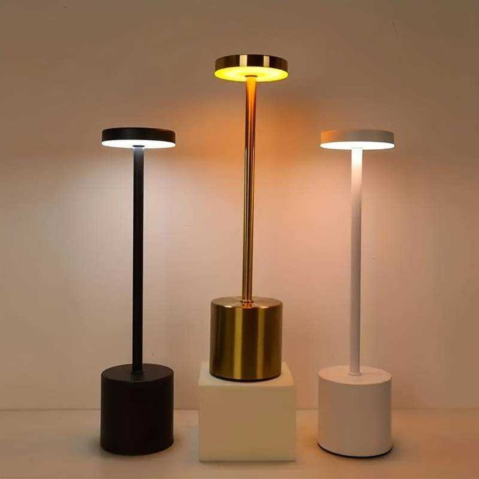 Candeeiros LED Novos, Modernos, Bateria Recarregável USB C