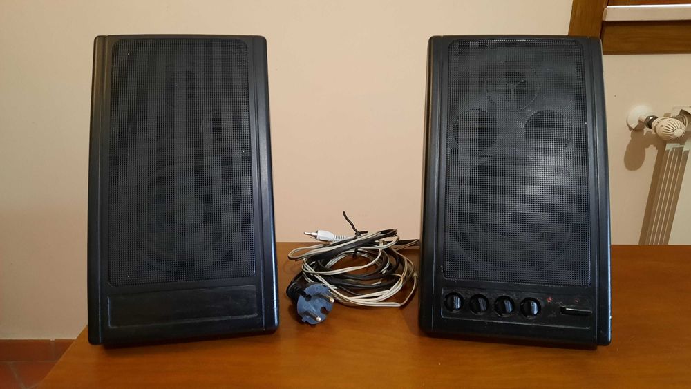 Colunas de som pretas de 160W para PC