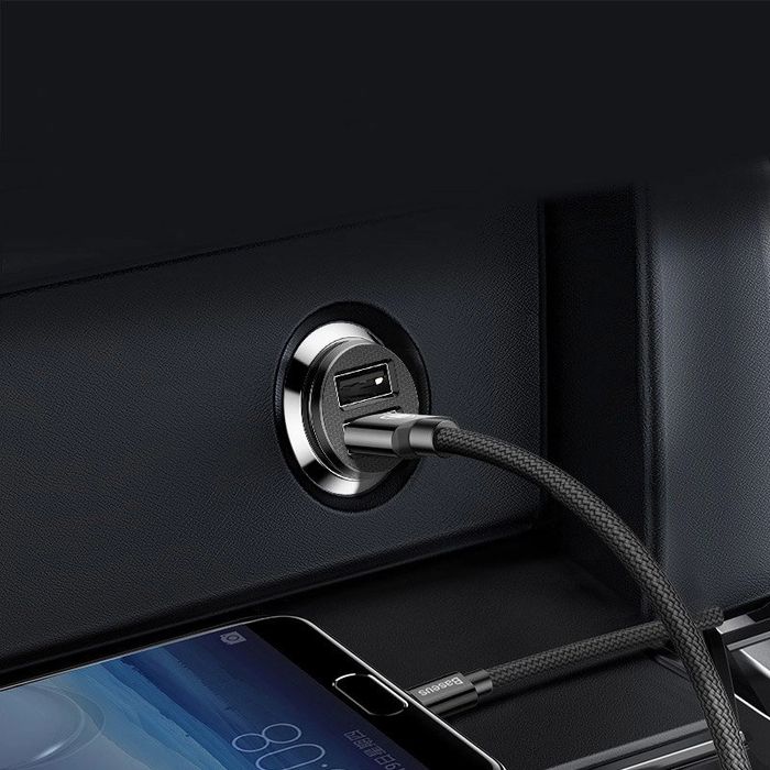 Mini ładowarka Baseus Grain Car Charger CCALL-ML02 samochodowa 2x USB-A 3.1A - biała