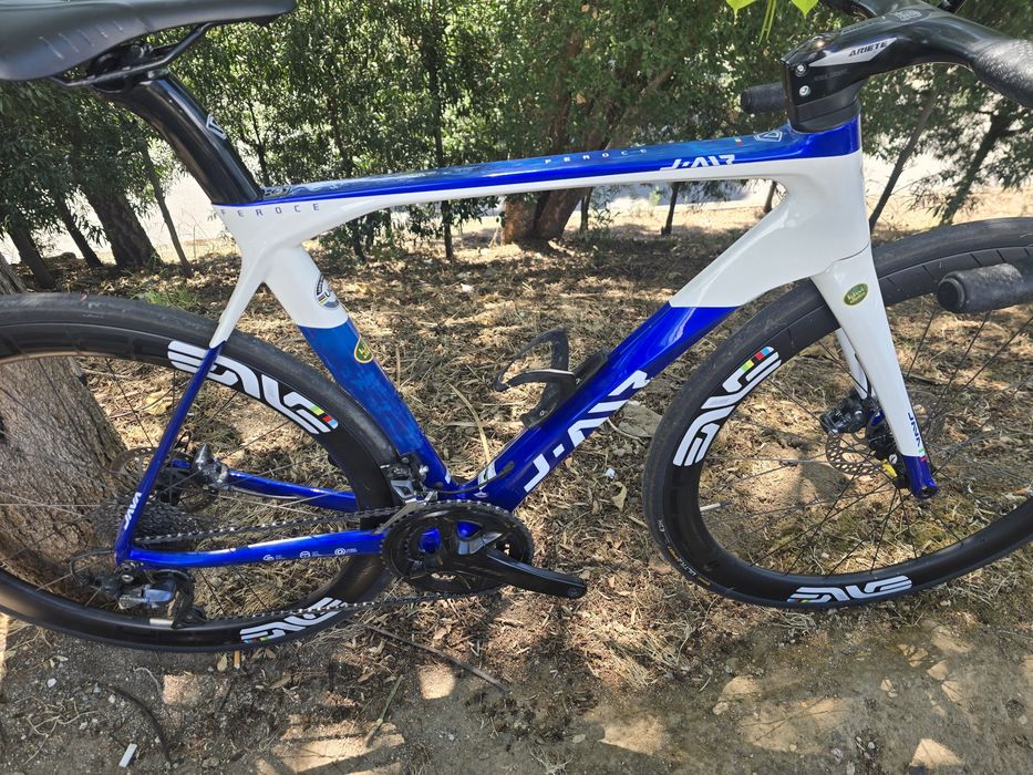 Bicicleta de disco com rodas carbono