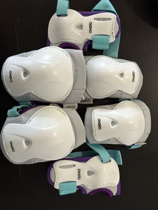 Kit proteção Oxelo- Joelheira, cotoveleira e pulso