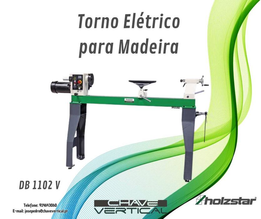 Torno Elétrico para Madeira DB1102 VarioHOLZSTAR    JR19