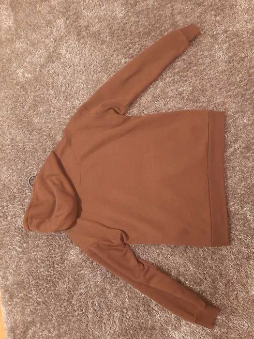 Brązowa bluza z kapturem oversize