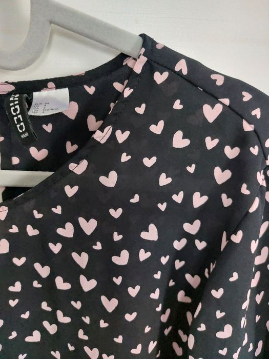 Bluzka H&M 34 serduszka