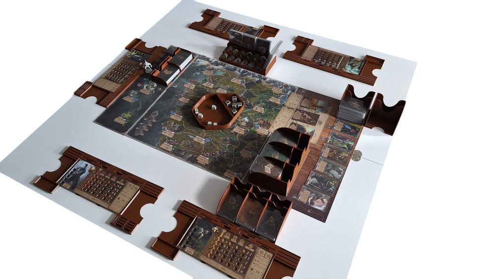 Zestaw podajniki planszetki pasujedogra planszowa Wiedźmin Stary Świat