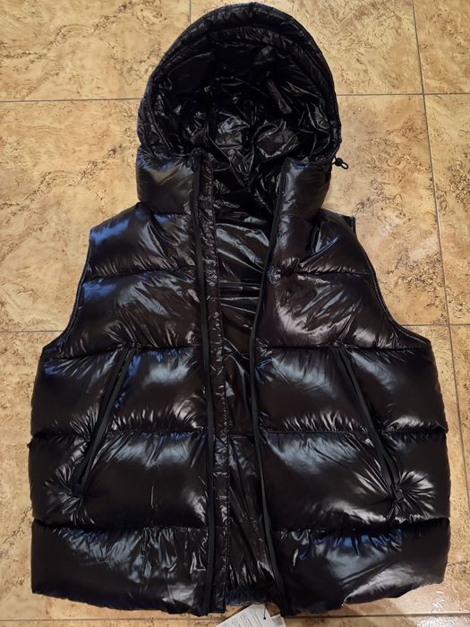 Жилетка зара Пухова 100% ПІР'Я ЧОРНИЙ | 3411/910/800