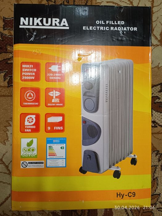 Обігрівач масляний NIKURA, 2900 w