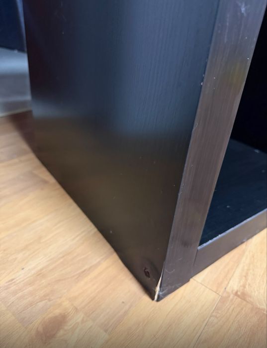regał IKEA KALLAX „ósemka” czarnobrąz