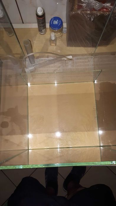Akwarium OptiWhite 29x38x35 dno Float + filtr Ista