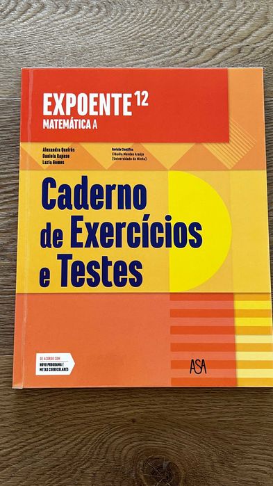 Expoente 12 - Matemática A 12º Ano - Caderno de Exercícios e Testes