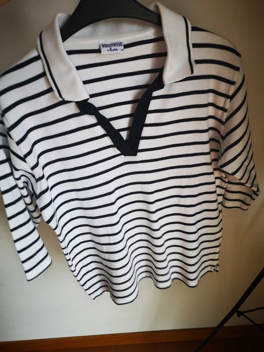 Wind-sportswear.de pulower w paski granatowo biały r. M