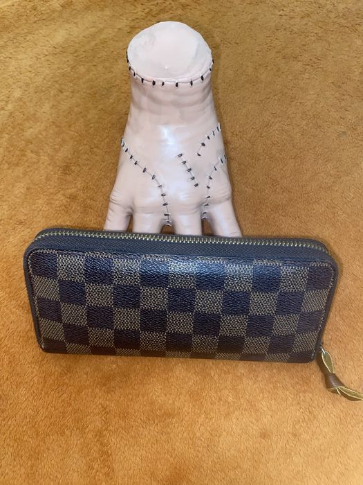 Louis Vuitton Damier Ebene Clemence Wallet Cherry