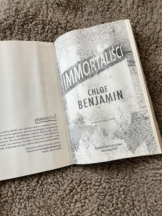 Książka „immortaliści” Chloe Benjamin