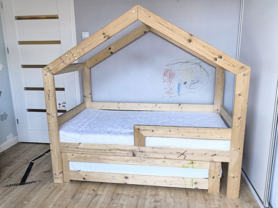 Łóżko domek dla dwójki dzieci 80*160