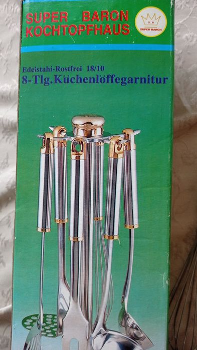 8 częściowy zestaw sztućcy kuchennych ze stali nierdzewnej