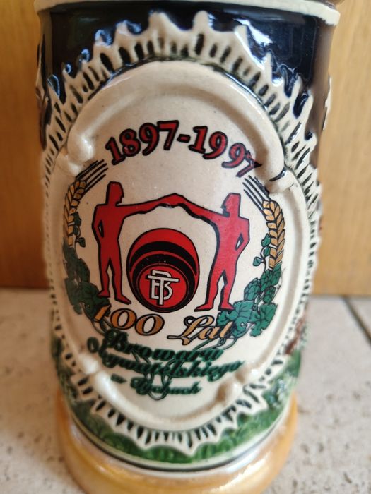 Browar obywatelski Tychy 100 lat ceramiczny kufel