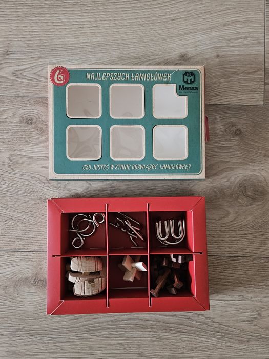 Łamigłówki puzzle  Mensa 6 sztuk (bez odpowiedzi)