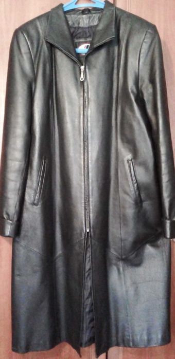 Курточка-плащ шкіряна