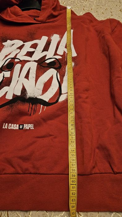 Obszerna bluza  chłopieca Pull&Bear czerwona r.L