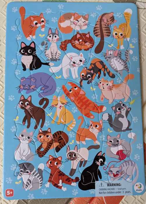 Пазл з рамкою коти і тетріс.(2шт)