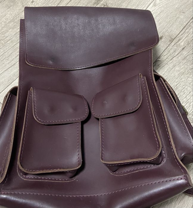 Сумка наплічник шкіряна