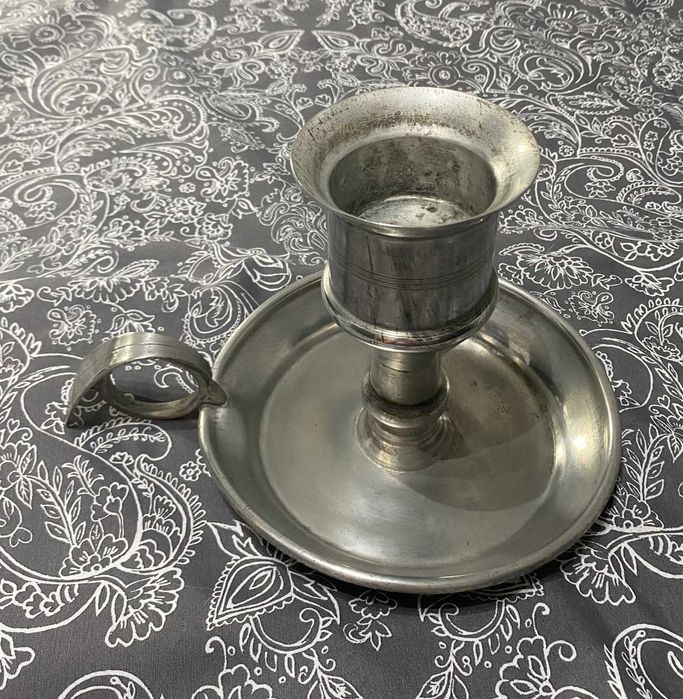 Castiçal Vela grossa Puro Estanho