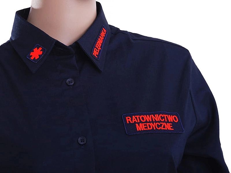 Koszula ratownicza galowa damska granatowa (XL)