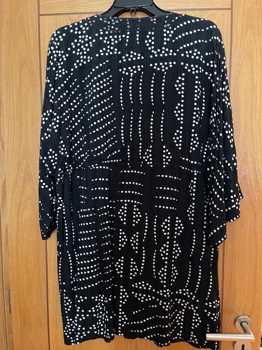 Vestido túnica curto estampado