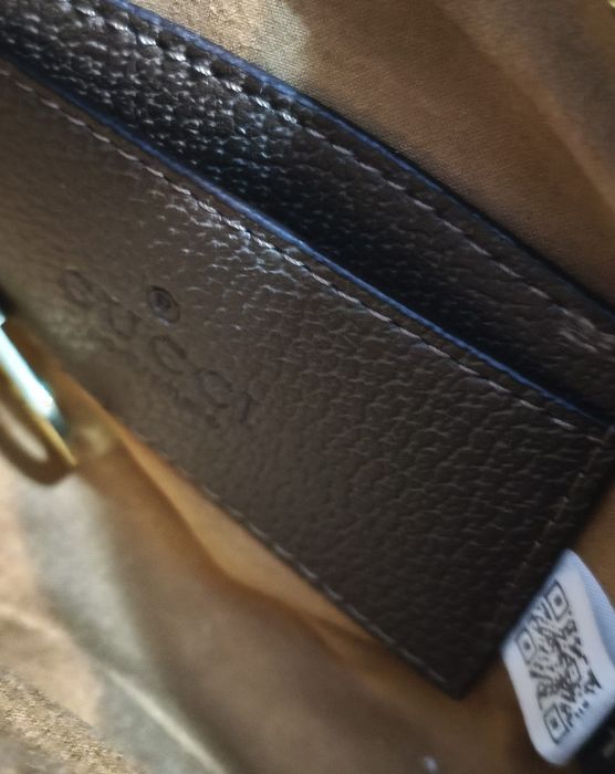 Classic GG Pattern Shoulder Bag – Brown Canvas & Leather Trim