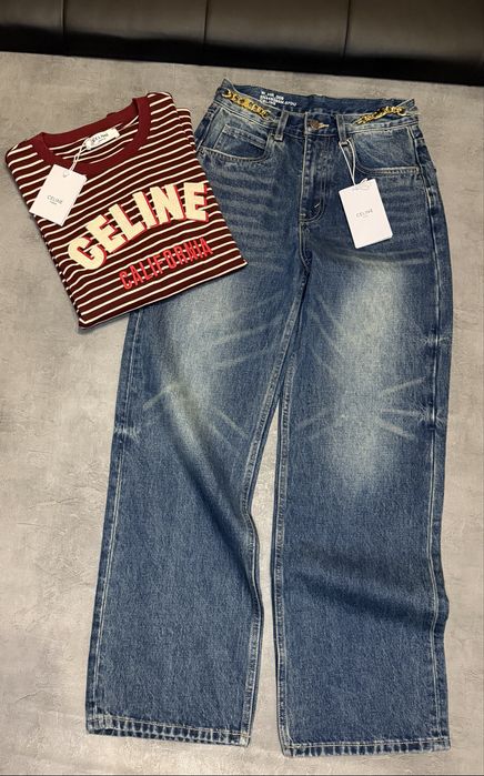джинси Celi   прямі преміум якість селин селін джинсы штаны штани
