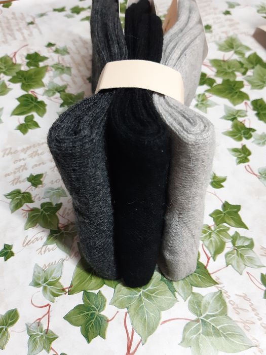 6 pares de meias novas em lã tamanho 35-40