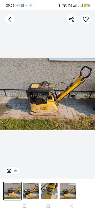 Zagęszczarka gruntu Diesel 200 kg