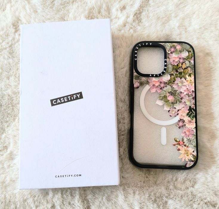 Etui do iPhone 16 Flower MagSafe przeźroczyste