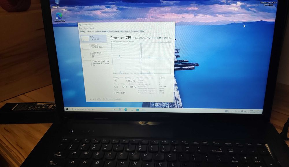 Lenovo IdeaPad G780 i3-3110m/8GB/120SSD/DVD/GF635m/Win10