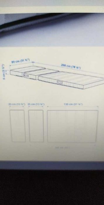 Cama extensível IKEA 80X200 + colchão extensível - tudo 65€