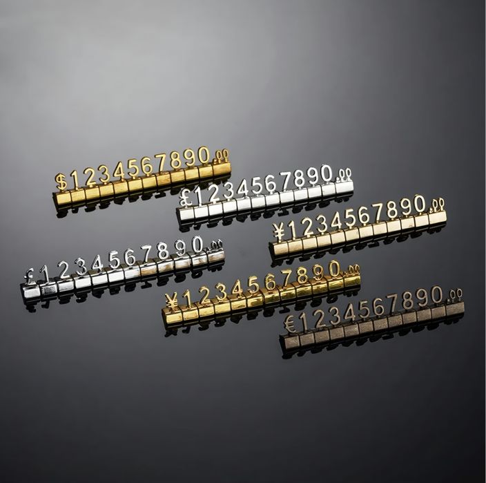 Kostki cenowe 3D lub etykiety cenowe do ekspozycji produktów do Butiku