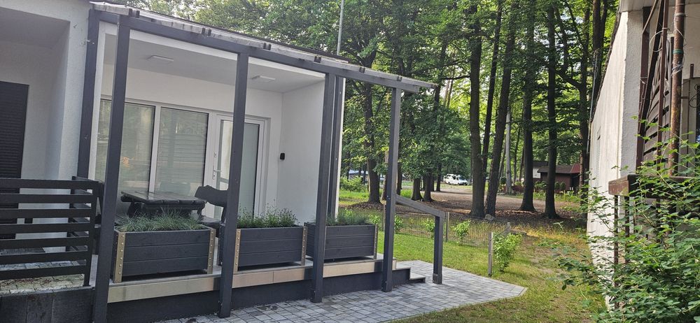 Domek w Skorzęcinie, 4 osobowy, dwa pokoje, zadaszony taras, blisko plaży